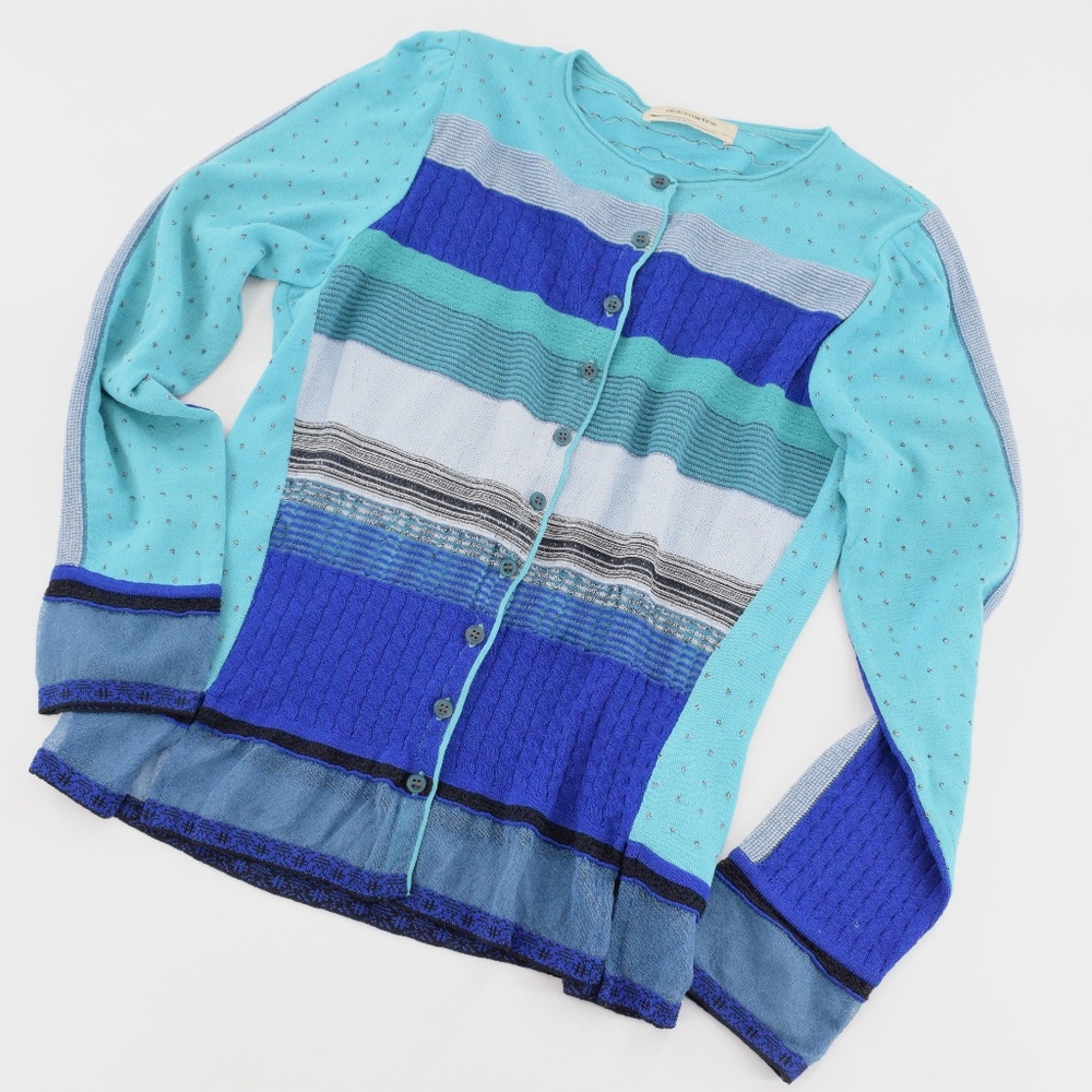Aldomartins Blue Stripe Cardigan 10